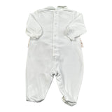 Barcellino Tutina Bicolore con Stampa per Neonata 110801 BIANCO/ROSA BARCELLINO 