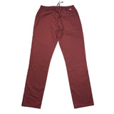 Paolo Pecora Einfarbige Hose mit elastischer Taille Bordeaux für Jungen