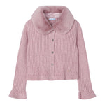 MAYORAL cardigan tinta unita con colletto rimovibile Rosa per Bambina 4362XXX ROSA MAYORAL 