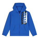GUESS felpa con zip e cappuccio tinta unita cn logo Cobalto per Neonato N4YQ00KA6R3N COBALTO GUESS 