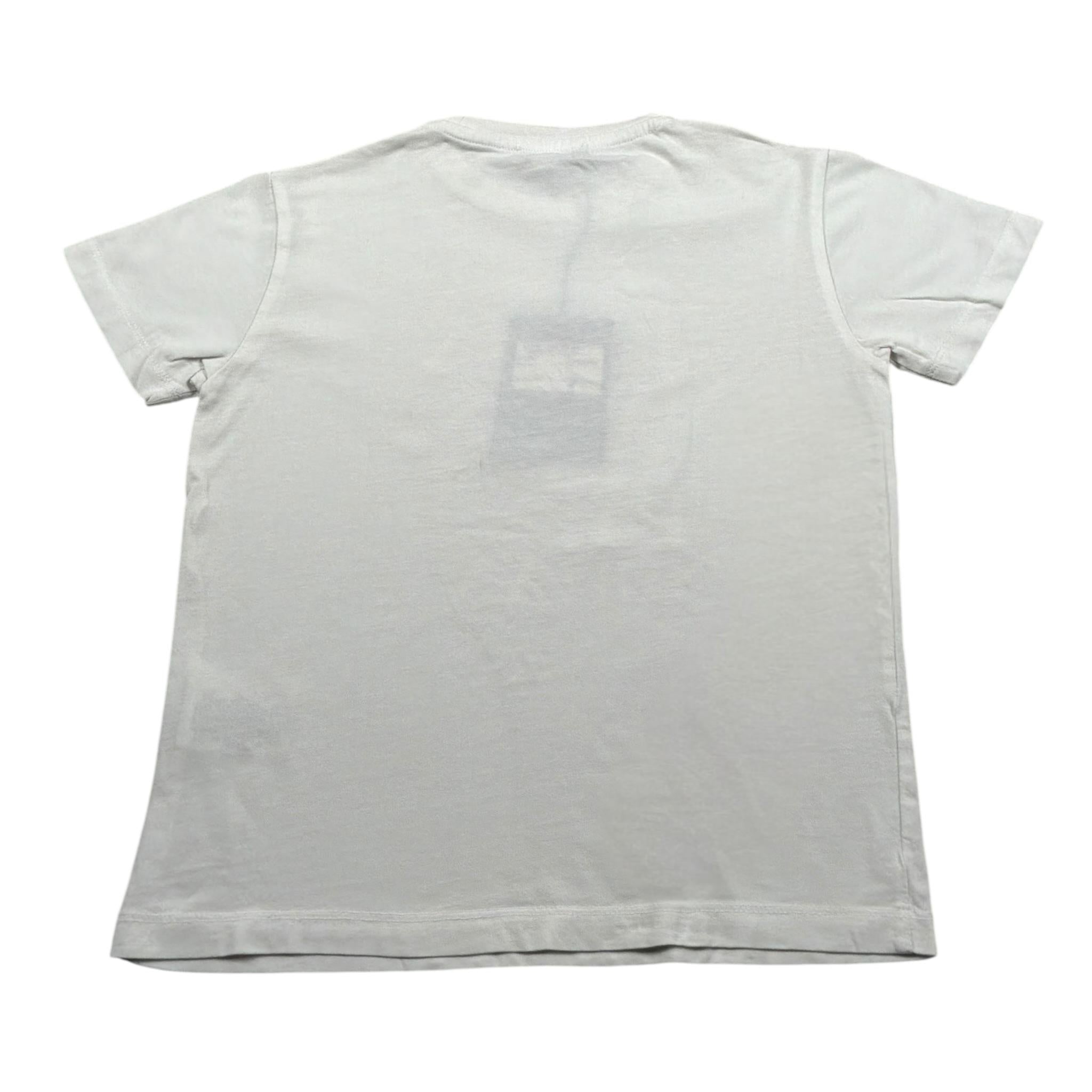 I'M Brian T-Shirt Girocollo tinta unita con Stampa Bianco per Bambino PA2659 BIANCO I'M BRIAN 