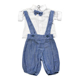 Jacques & Monique Completo 3 Pezzi Camicia-Papillion-Pantalone per Neonato 1151 BIANCO JACQUES & MONIQUE 