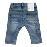 Name.It Jeans Einfarbig Mit Verstellbarer Taille Hellblau Für Neugeborene