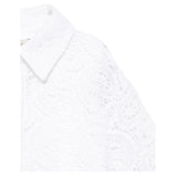 Twinset Set Camicia-Canotta tinta unita Traforata Bianco per Bambina 251GJ2QR0X BIANCO TWINSET 
