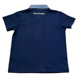 Trussardi Polo Mezza Manica Tinta Unita con Logo per Neonato TIP26103PO BLU TRUSSARDI 