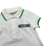 Moschino Polo tinta unita con Stampa Bianco per Neonato M8M01P BIANCO MOSCHINO 