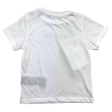 Balmain T-Shirt Rundhalsausschnitt einfarbig mit weißem Logo-Print für Babys