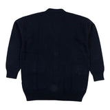 N°21 Blaue Strickjacke mit V-Ausschnitt und einfarbiger Farbe für Jungen