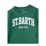 SAINT BARTH felpa girocollo tinta unita con stampa Verde per Bambino STBSPORT VERDE SAINT BARTH 