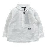 Daniele Alessandrini Camicia tinta unita con Logo Bianco per Neonato 1295C0890 BIANCO DANIELE ALESSANDRINI 