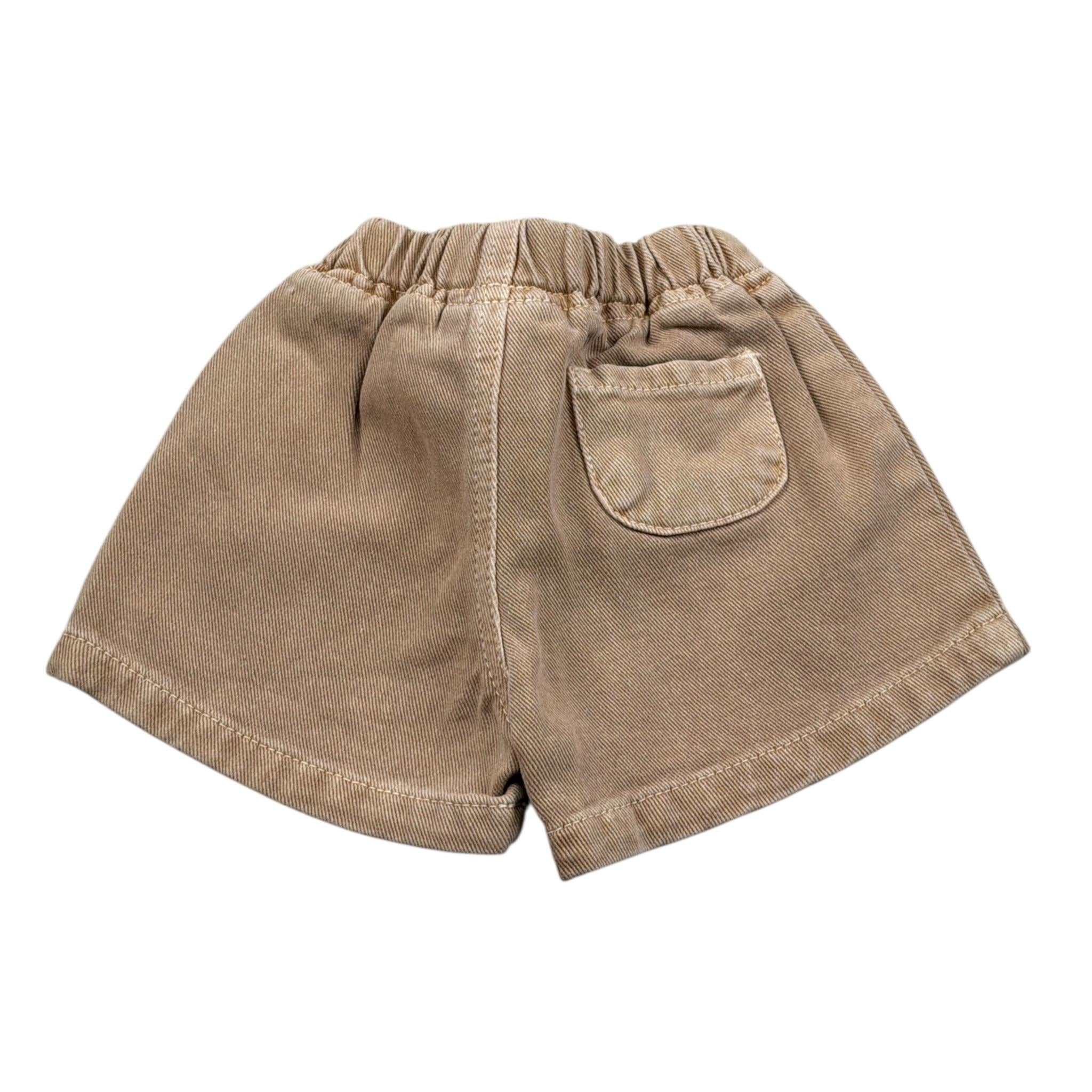 Play Up Bermuda tinta unita con Elastico In Vita Beige per Neonato PA011AM11705 BEIGE PLAY UP 