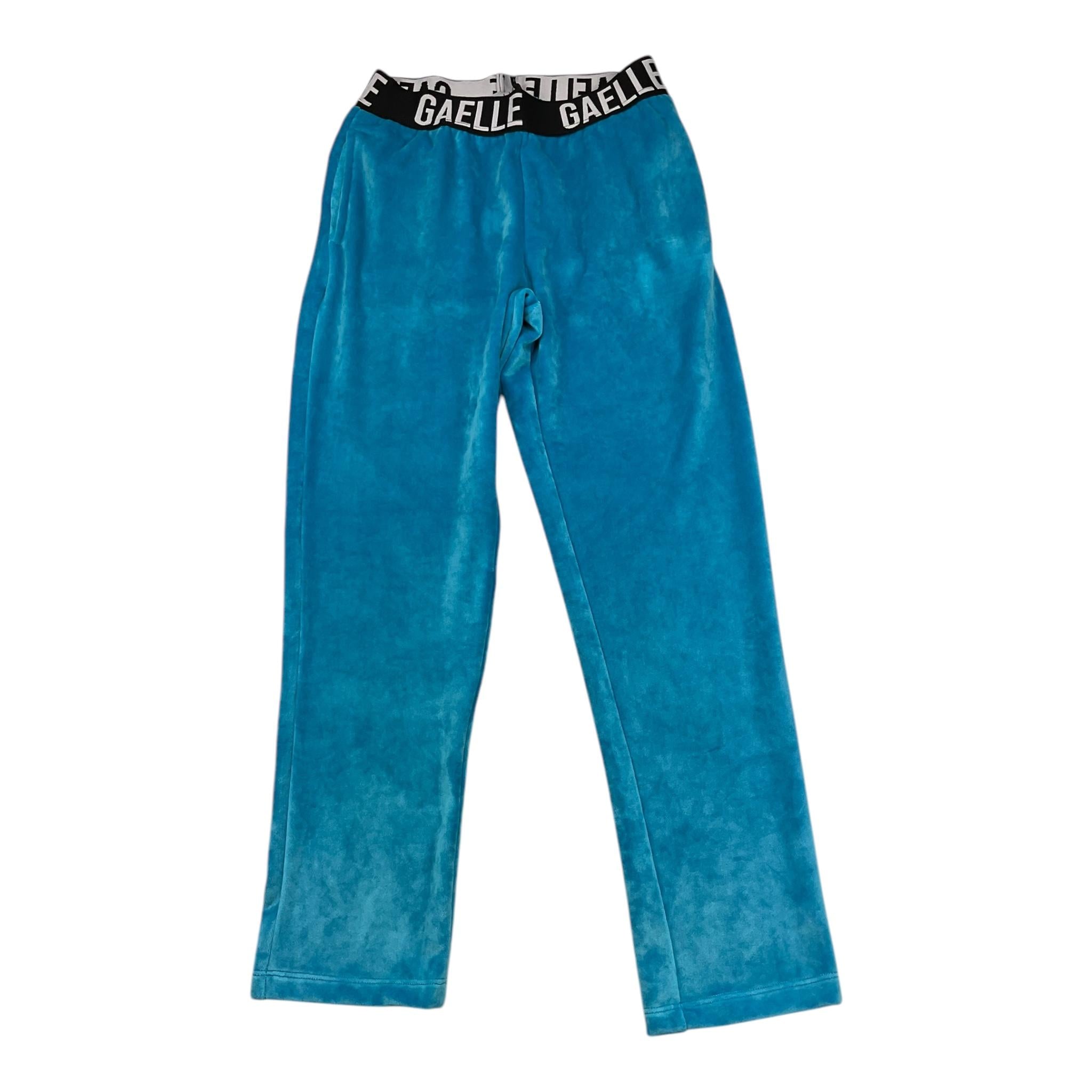 GAELLE pantalone tinta unita in velluto Azzurro per Bambina 2741P00386 AZZURRO GAELLE 