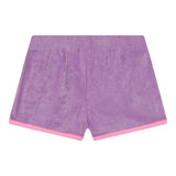 Billieblush Einfarbige Shorts mit Print und Kontrastbesatz Lila für Mädchen