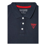 Guess Polo Mezza Manica Tinta Unita con Logo per Neonato I82P02K5DS0 BLU GUESS 