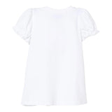 Moschino Abito Mezza Manica Tinta Unita con Stampa per Bambina MDV0CNXJ BIANCO MOSCHINO 