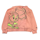 Diadora Einfarbiger Hoodie mit rosa Aufdruck für Mädchen