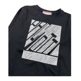 CESARE PACIOTTI shirt girocollo tinta unita con stampa Nero per Bambino TSP5311JX NERO CESARE PACIOTTI 