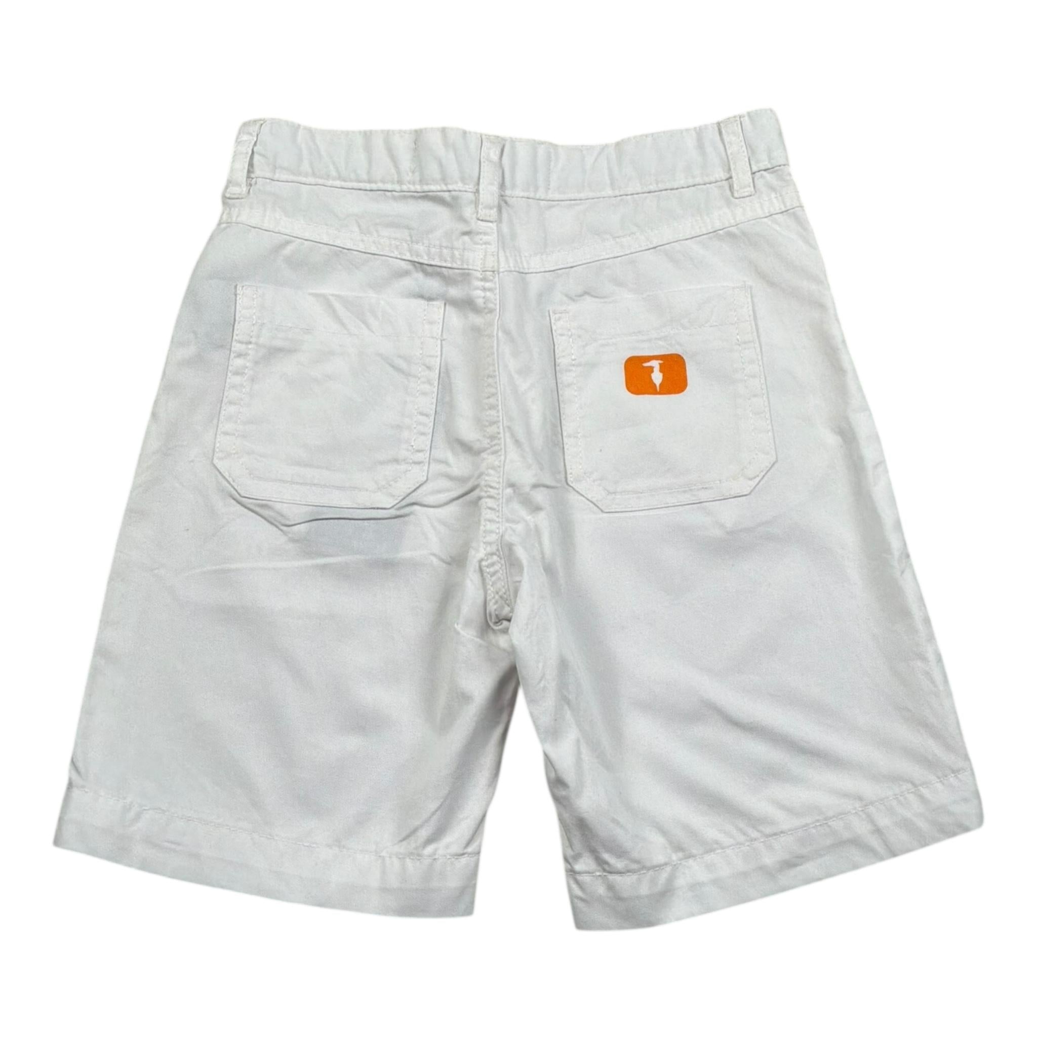 Trussardi Bermuda Tinta Unita con Girovita Regolabile per Bambino TBP26100BE BIANCO TRUSSARDI 