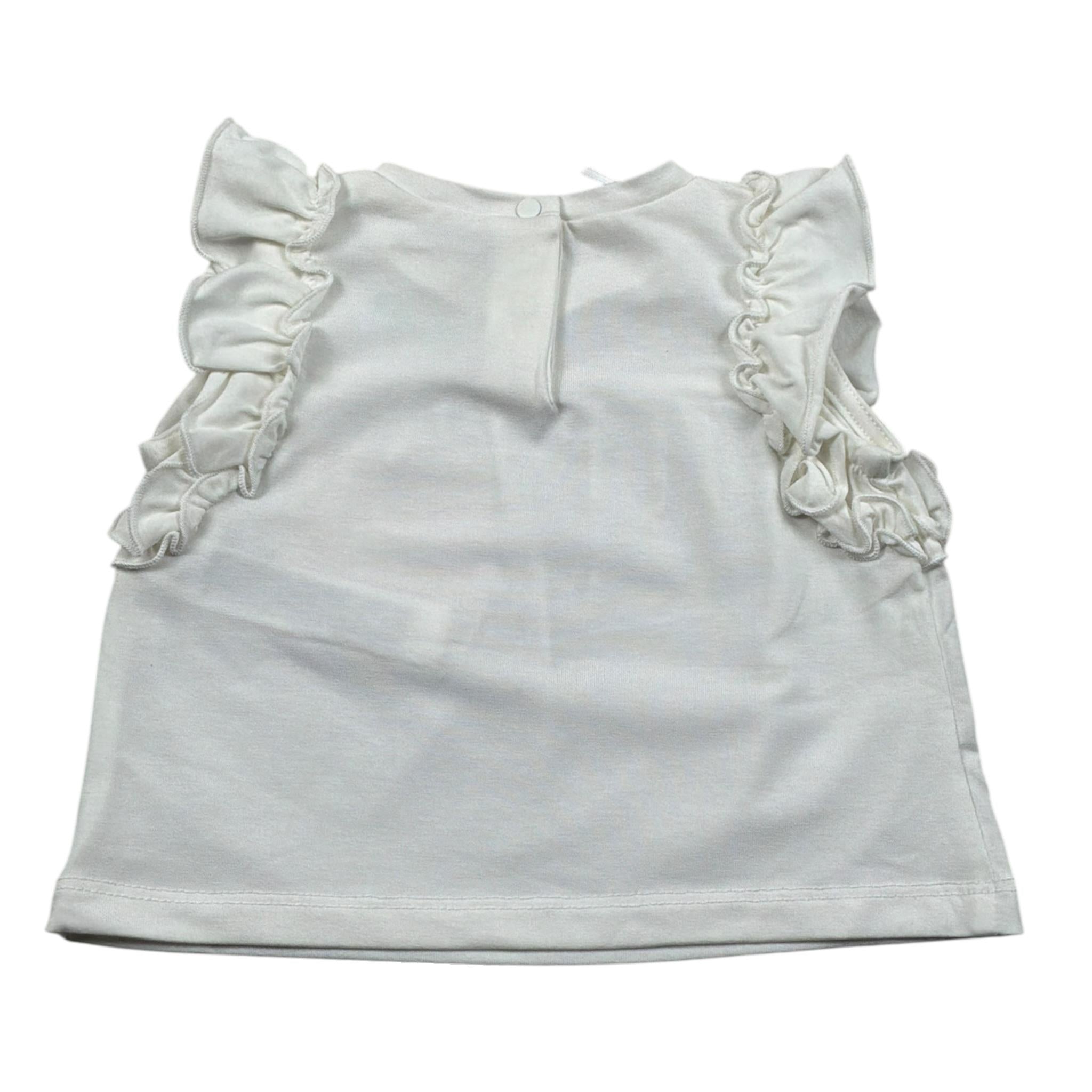 Liu Jo T-Shirt Girocollo tinta unita con Stampa Bianco per Neonata HA4061 BIANCO LIU JO 