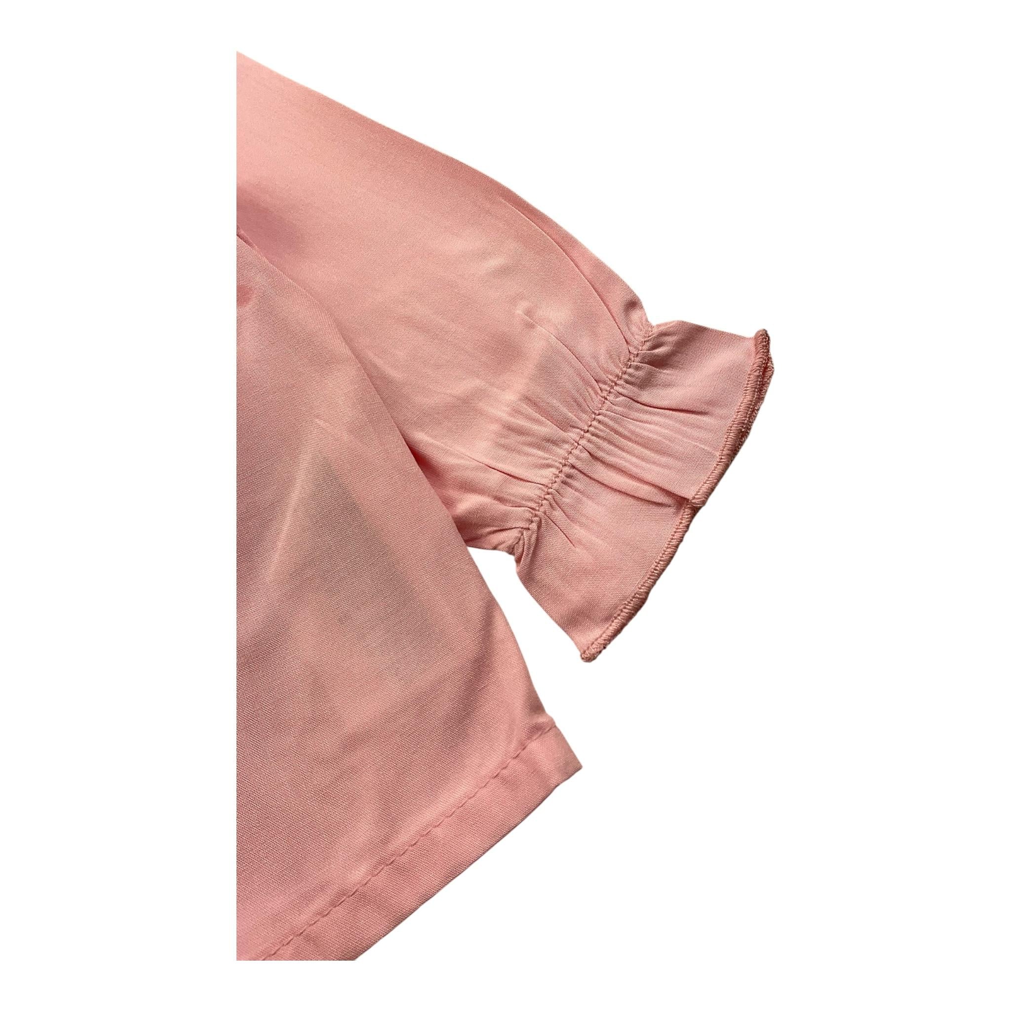 Y-CLU camicia tinta unita con colletto Rosa per Neonata YN20760 ROSA Y-CLU 