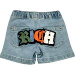 John Richmond Bermuda In Denim Tinta Unita con Elastico Invita per Neonato RIP26107FE AZZURRO JOHN RICHMOND 