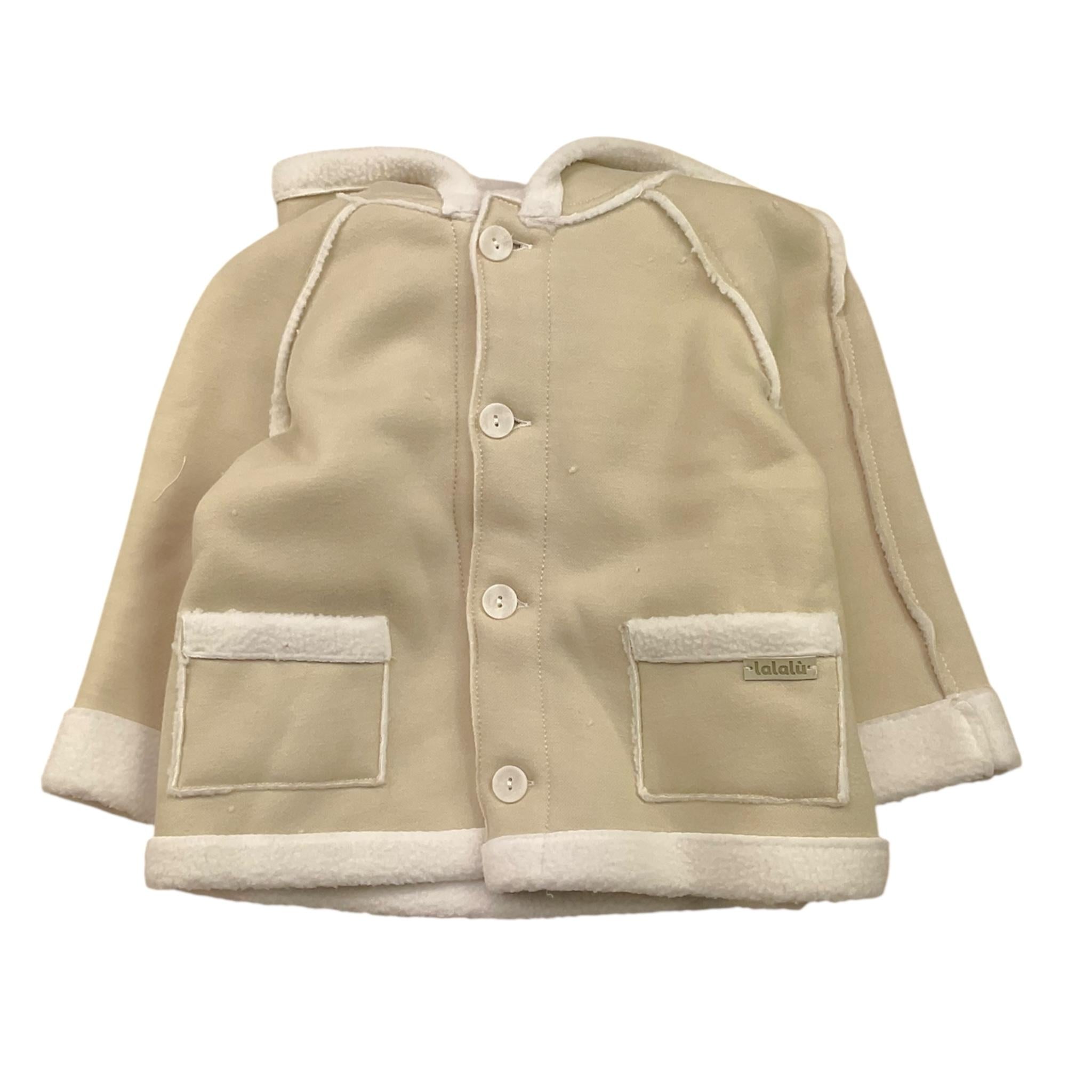 LALALU' cappotto tinta unita con bottoni e cappuccio Beige per Neonato GIL1N BEIGE LALALU' 