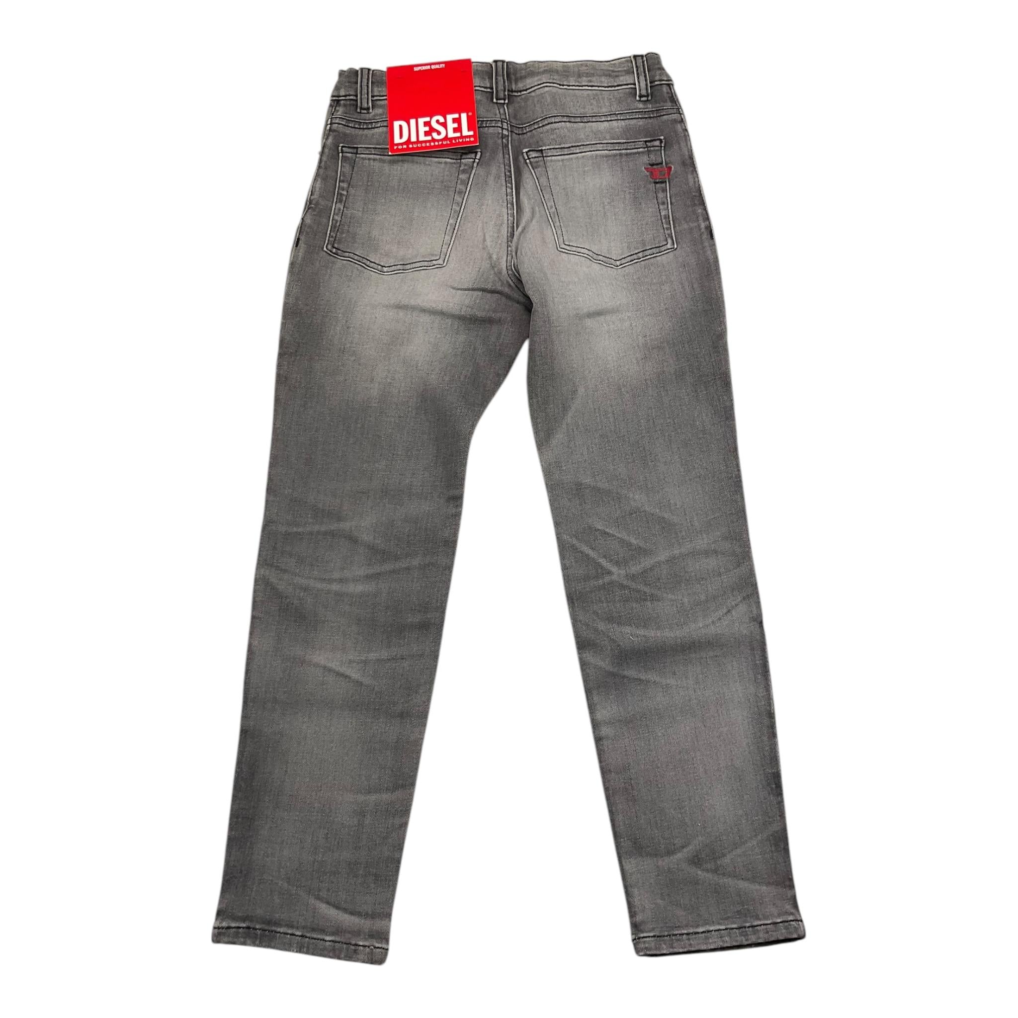 DIESEL jeans tinta unita con girovita regolabile Grigio per Bambino J00805 GRIGIO DIESEL 