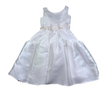 Monnalisa Abito Cerimonia Tinta Unita Giromanica per Bambina 71C902 BIANCO MONNALISA 