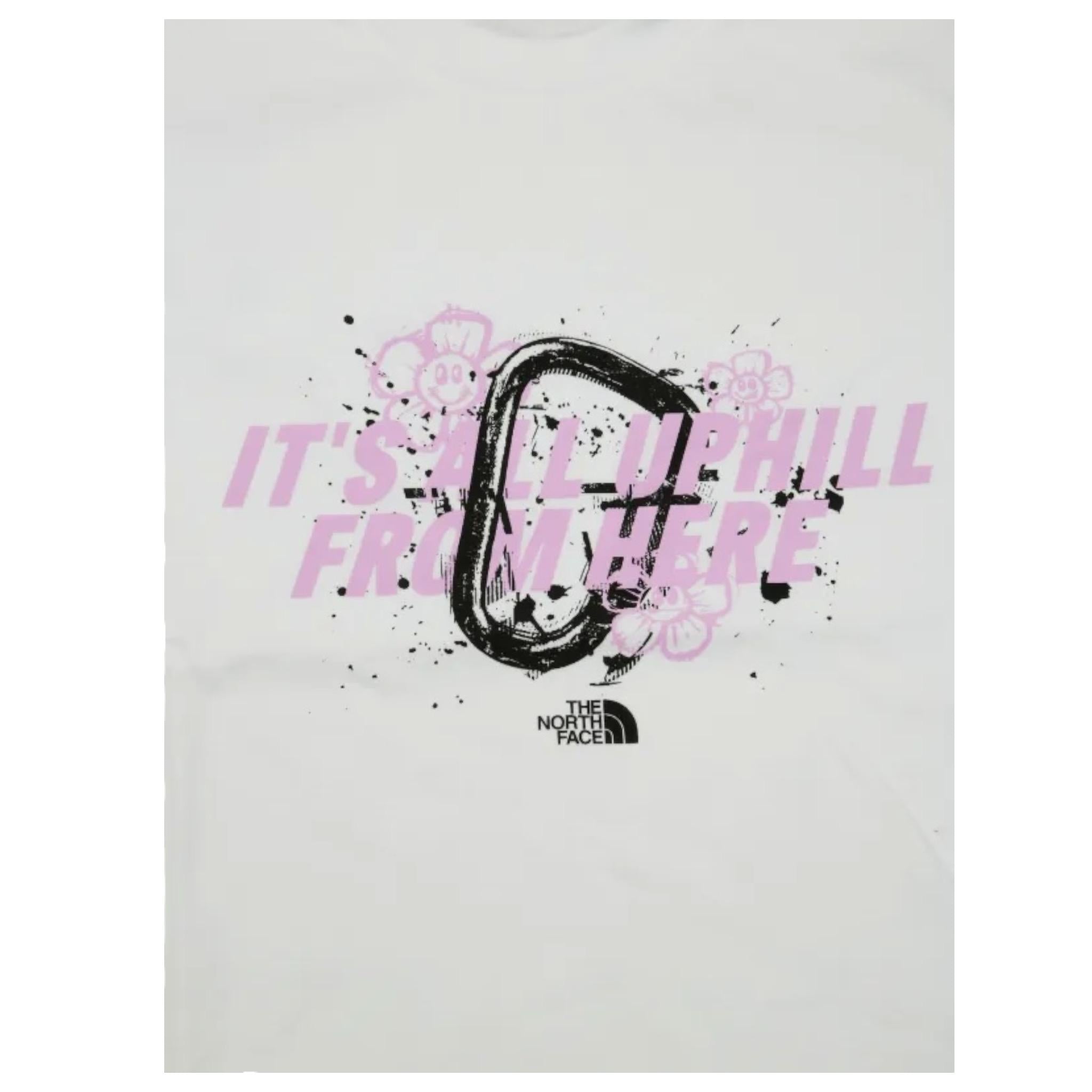The North Face T-Shirt Girocollo tinta unita con Stampa Bianco per Bambina NF0A8AXFFN41XSX BIANCO THE NORTH FACE 