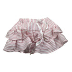 M+E' Gonna Tinta Unita con Fantasia A Righe per Neonata UE1778XXX BIANCO/ROSA M+E' 