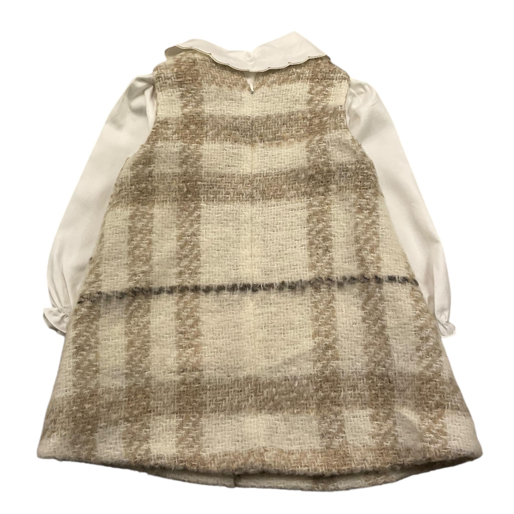 BARCELLINO set abito-camicia bicolore Beige per Neonata 115621 BEIGE BARCELLINO 