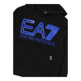 EMPORIO ARMANI felpa tinta unita con cappuccio e stampa Nero per Bambino 3DBM63 NERO EMPORIO ARMANI 