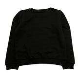 Vicolo Felpa Chiusa Girocollo Tinta Unita con Logo per Bambina 3141F0759 NERO VICOLO 