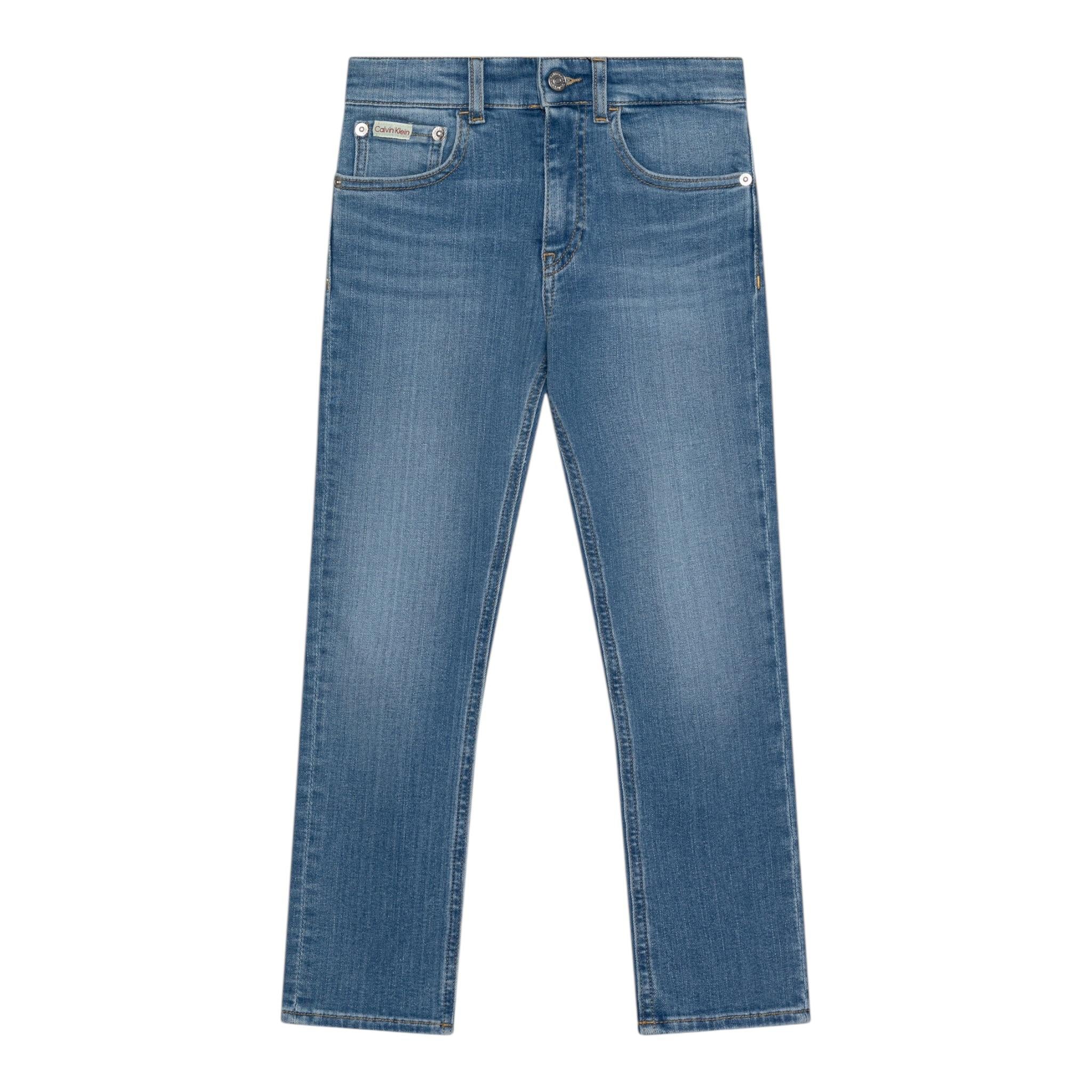 Calvin Klein Jeans Tinta Unita con Girovita Regolabile per Bambino IB0IB02306 AZZURRO CALVIN KLEIN 