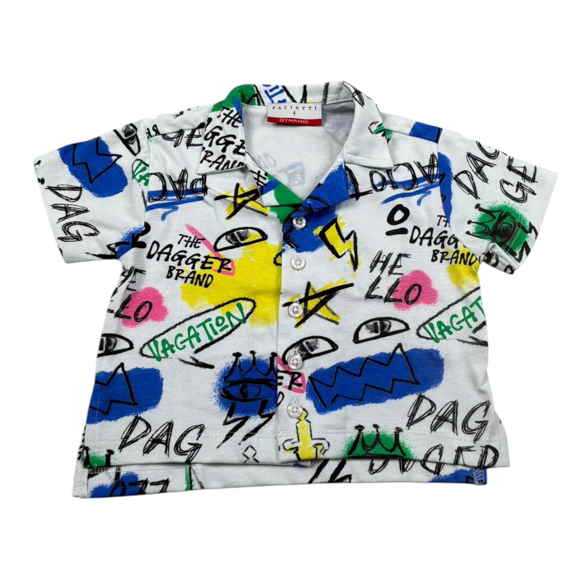 Cesare Paciotti Camicia Mezza Manica tinta unita Stampe Bianco per Neonato CMP5101BNX BIANCO CESARE PACIOTTI 