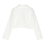 Miss Blumarine Giacca Tinta Unita per Bambina IA4019 PANNA MISS BLUMARINE 