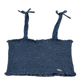 Liu Jo – Einfarbiges Jeanstop mit blauen Trägern für Mädchen