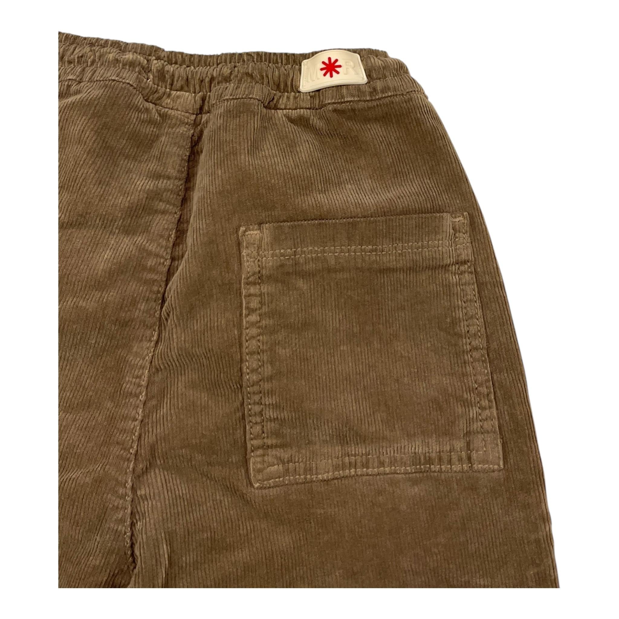 MANUEL RITZ pantalone tinta unita con elastico in vita in camoscio Marrone per Bambino MR1906 MARRONE MANUEL RITZ 