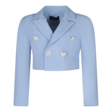 Fun &amp; Fun Uni-Kurzjacke mit Glitzerknöpfen Hellblau für Mädchen