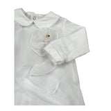 Le Bebe Completo 2 Pezzi Shirt-Ghettina Tinta Unita per Neonata LBF5594 BIANCO LE BEBE 