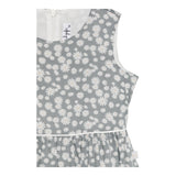 Il Gufo Abito Giromanica Tinta Unita con Stampa Floreale per Bambina P25VA319C4138J GRIGIO IL GUFO 