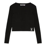 PATRIZIA PEPE shirt girocollo tinta unita Nero per Bambina 7K0050XX NERO PATRIZIA PEPE 