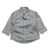 Cesare Paciotti Langarmshirt Streifenmuster Weiß/Blau für Neugeborene