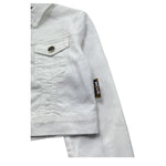 Just Cavalli Giubbino In Denim Tinta Unita con Logo per Bambina JGP26038GB BIANCO JUST CAVALLI 