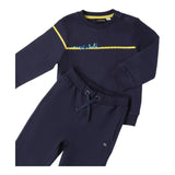 SARABANDA completo 2pz felpa-pantalone tinta unita Blu per Neonato A000 BLU SARABANDA 