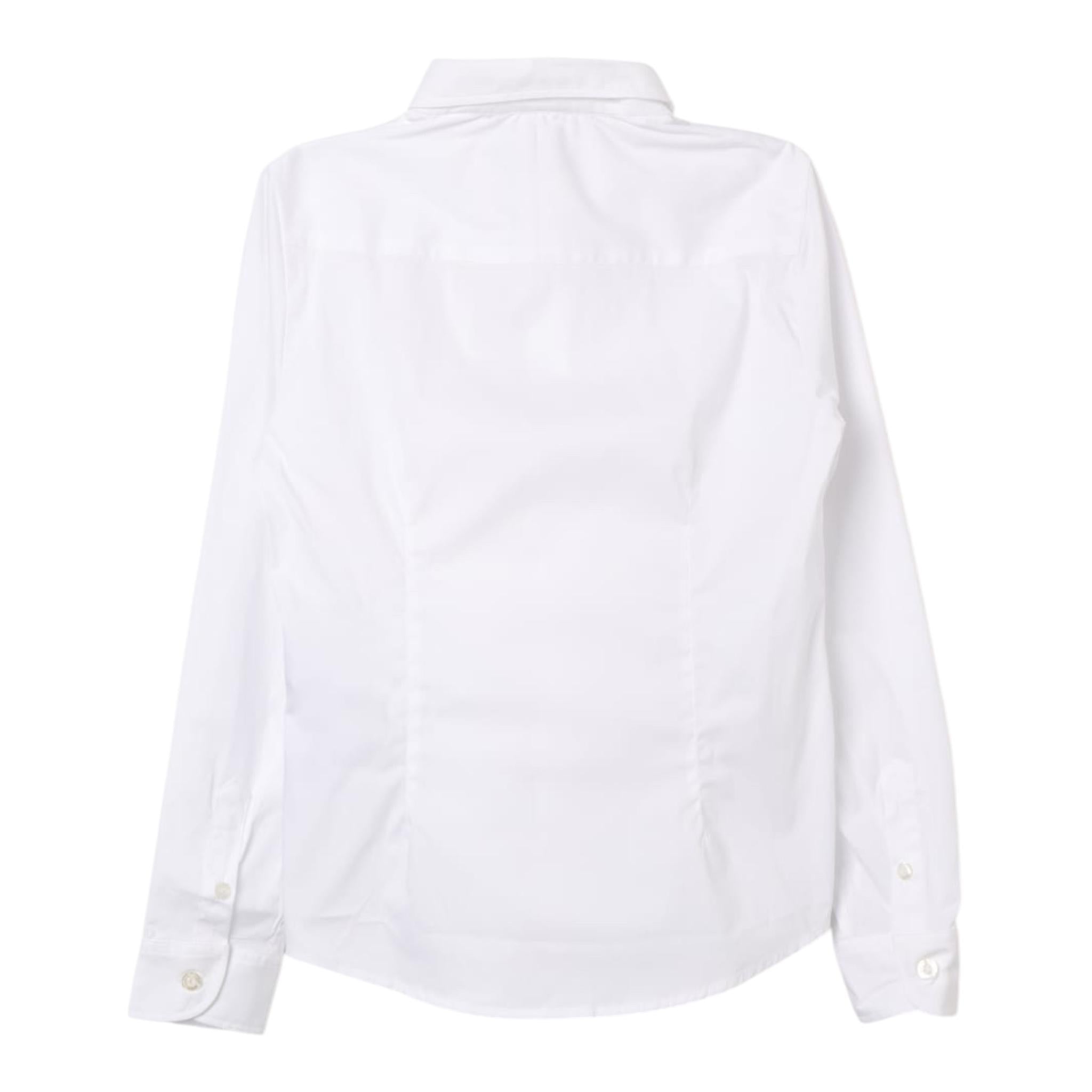 Emporio Armani Camicia Manica Lunga Tinta Unita per Bambino 8N4C09 BIANCO EMPORIO ARMANI 