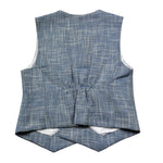 Manuel & Frank Gilet Tinta Unita con Fantasia per Bambino MF5020B AZZURRO MANUEL & FRANK 