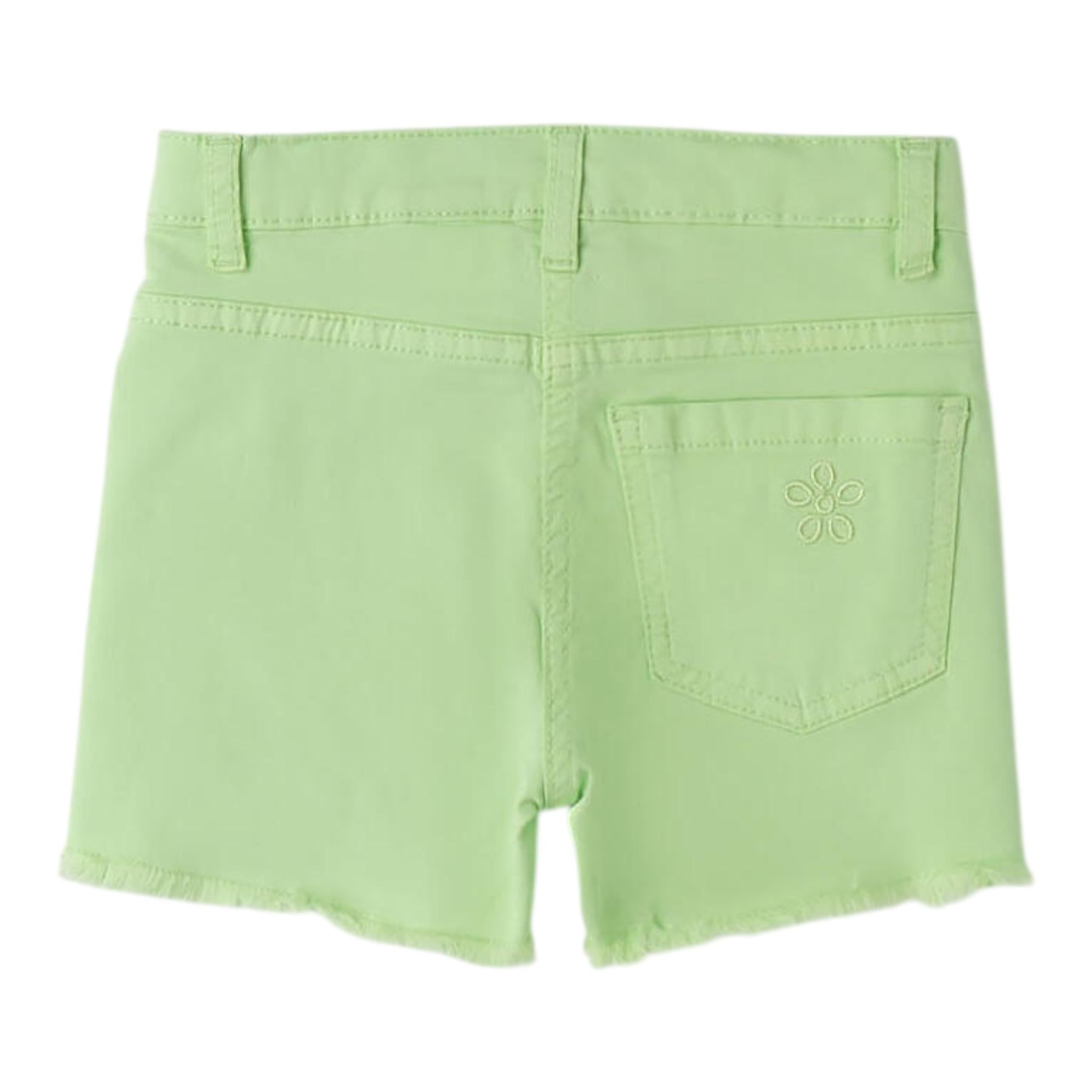 Sarabanda Short Tinta Unita con Girovita Regolabile per Bambina 06592 VERDE SARABANDA 