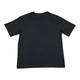Balmain T-Shirt Rundhalsausschnitt einfarbig mit schwarzem Logo-Print für Jungen