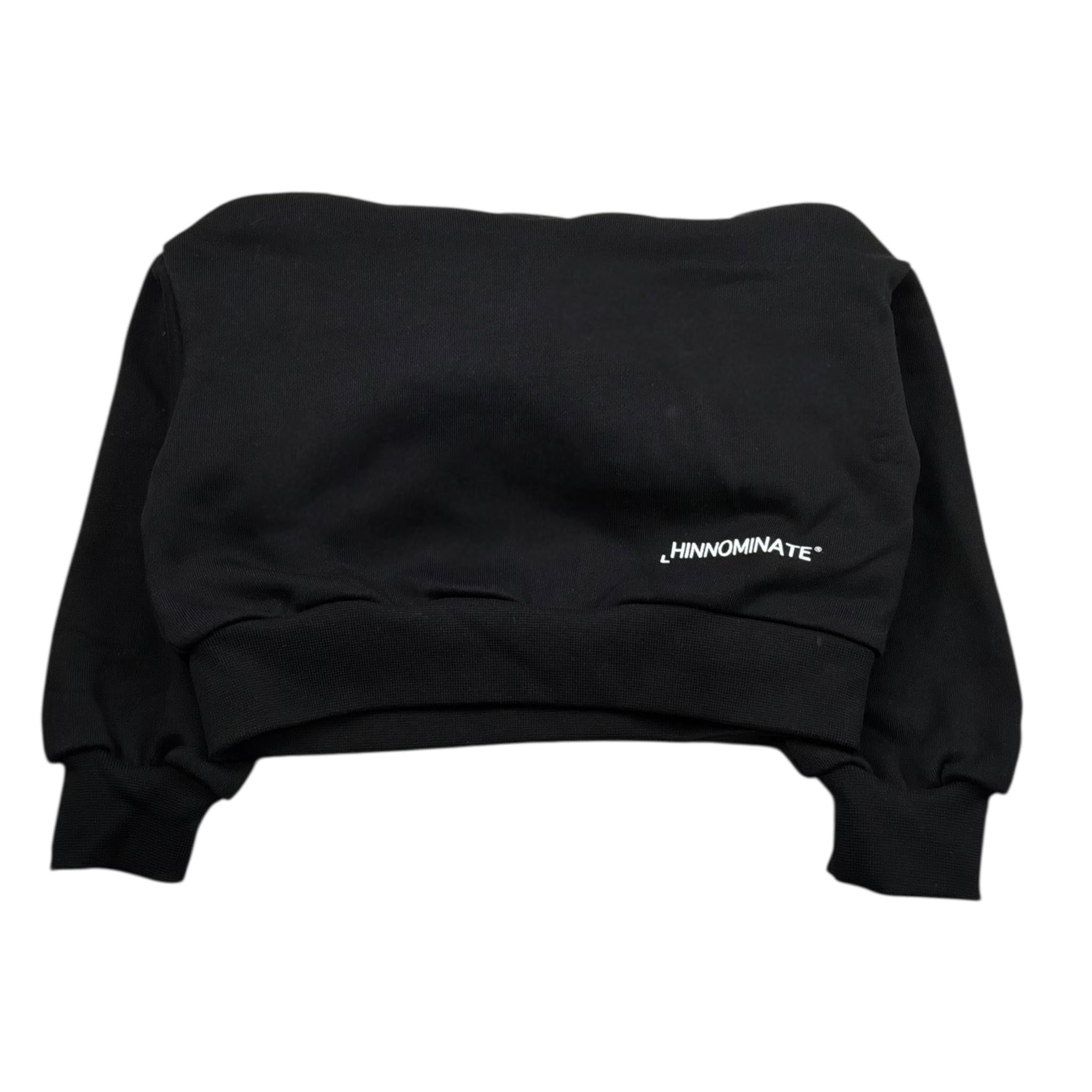 Hinnominate Felpa Tinta Unita con Stampa E Cappuccio per Bambina 3641FY00020 NERO HINNOMINATE 